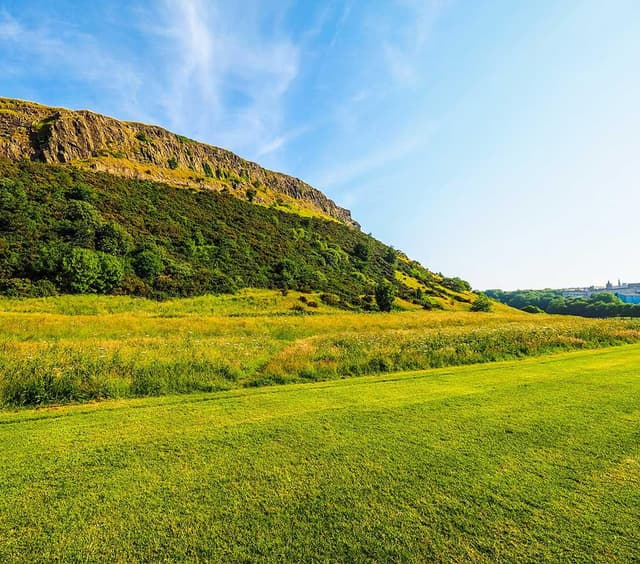 Arthur's Seat in Holyrood park in Edinburgh